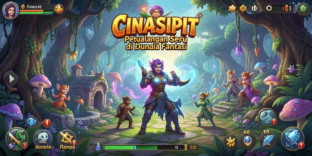 Screenshot gameplay CINASIPIT yang menunjukkan petualangan seru.