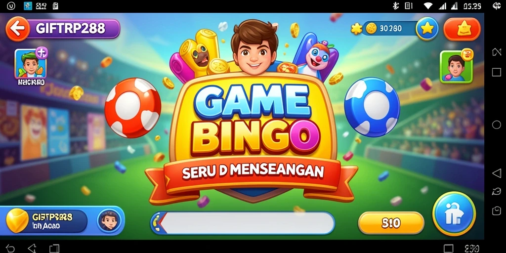 Tampilan menawan dari gameplay Bingo di GIFTRP288.