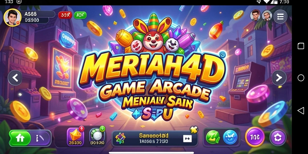 Tampilan gameplay seru dan penuh warna di MERIAH4D.