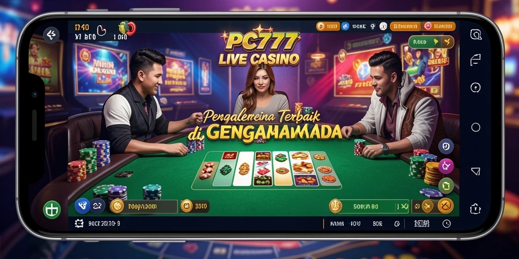 Gameplay Live Casino yang mengasyikkan di PC777, dengan dealer profesional dan interaksi langsung.