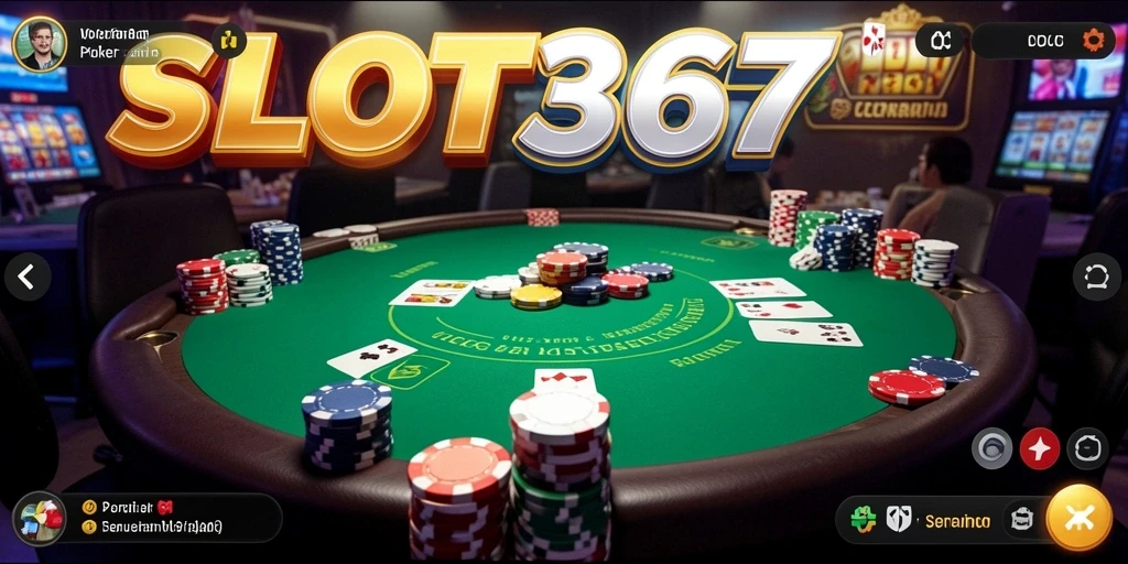 Screenshot gameplay SLOT367 menampilkan pengalaman Poker yang mendebarkan.