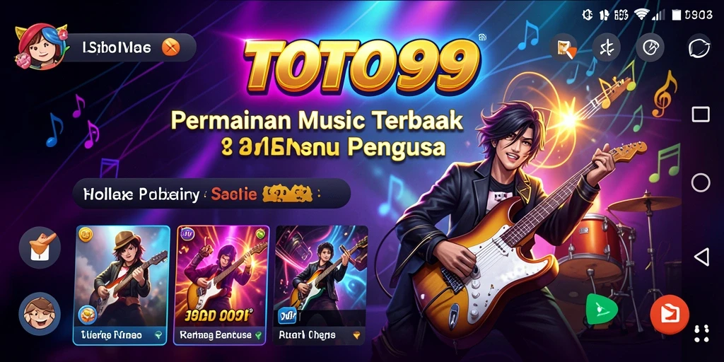 Screenshot utama TOTO99 menampilkan gameplay seru di dunia musik.